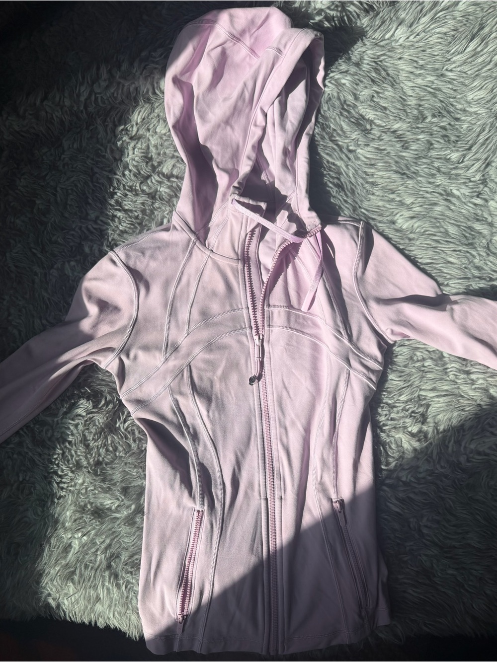 lululemon athletica Light Pink Full-Zip define Jacket with hood